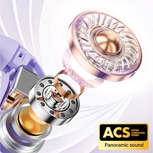 M112 casque bluetooth 5.4. Son surround acs avec traducteur ai.