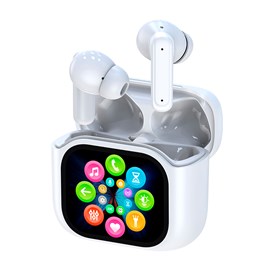 By16 casque bluetooth 5.3 écran full color numérique son haute définition.