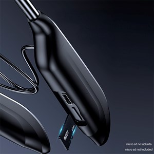 Casque m-518 avec bluetooth 5.3 et écran digital avec insertion de carte.