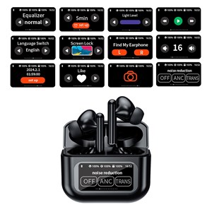 Écouteurs tws kw-07, bt 5.4, avec annulation de bruit active anc.