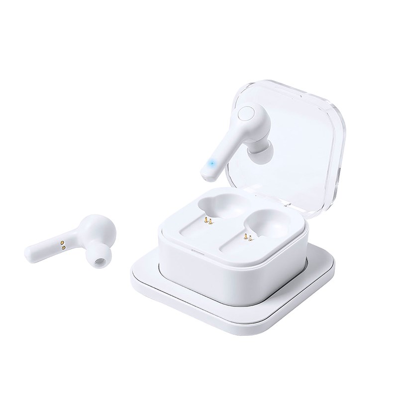 Dam - Casque Chargeur bluetooth 5.0. Sans fil 5W. Batterie 40 mAh / Base Charge