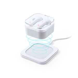 Casque Chargeur bluetooth 5.0. Sans fil 5W. Batterie 40 mAh / Base Charge