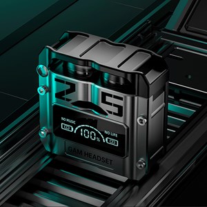 Casque tws m25 avec mode musique et mode jeu à faible latence.