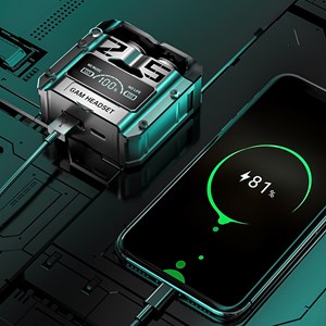 Casque tws m25 avec mode musique et mode jeu à faible latence.