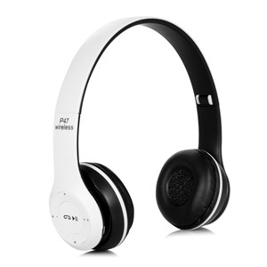 Casques audio p47 bluetooth 5.0 +edr avec radio fm intégrée et lecteur.