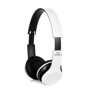 Casques audio p47 bluetooth 5.0 +edr avec radio fm intégrée et lecteur.
