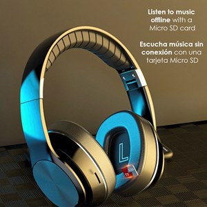 Casques vj320 hifi bluetooth 5.0, avec mains libres, radio fm.