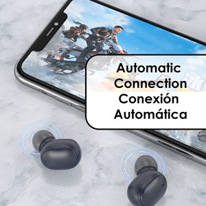 Casque tws bluetooth 5.0 bqc-01. Base avec indicateur de charge.