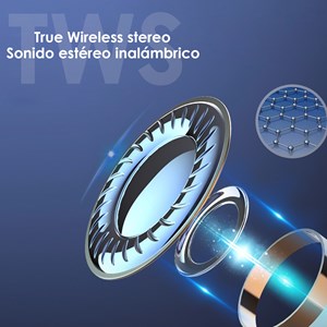 Casque tws bluetooth 5.0 bqc-01. Base avec indicateur de charge.