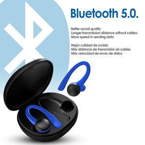 Écouteurs tws t7 pro sportifs anti-chute, bluetooth 5.0, batterie de 40mah.