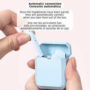 Casque tws i2 bluetooth 5.0 tactile avec base de chargement.