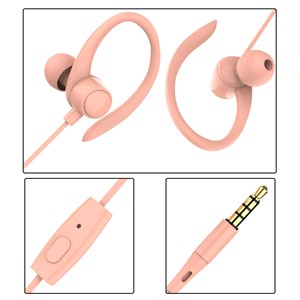 Casque de sport s07 avec fil, maintien maximal. Micro et bouton de contrôle.