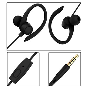 Casque de sport s07 avec fil, maintien maximal. Micro et bouton de contrôle.