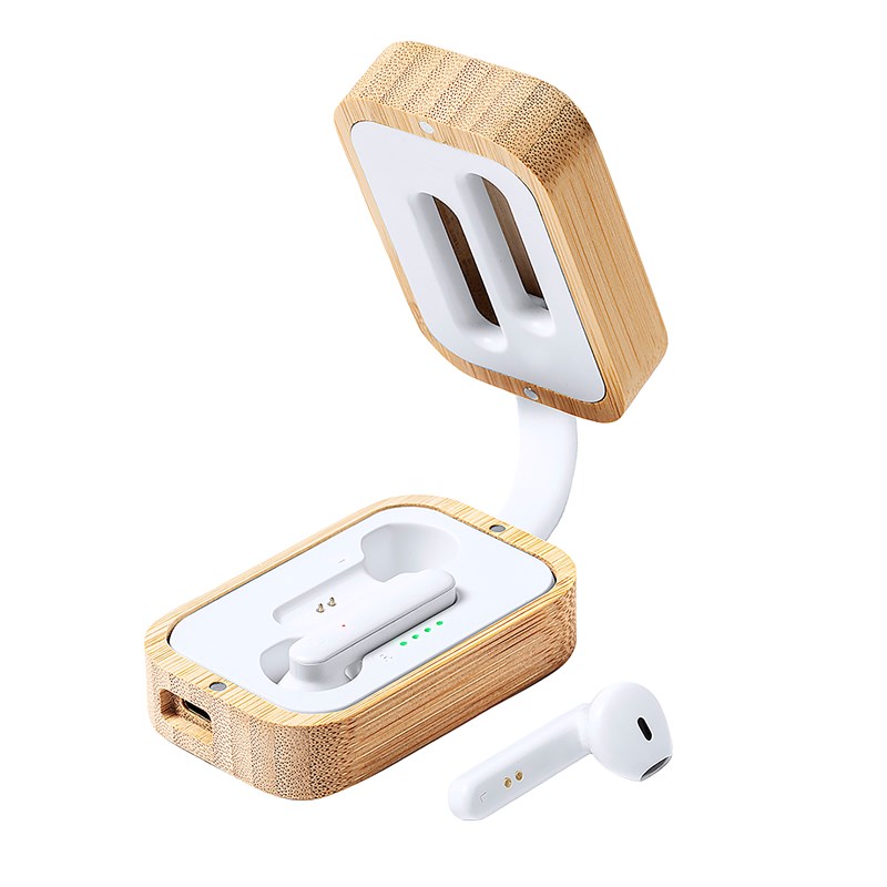 Dam - Casque nature bambou bluetooth 5.0. Batterie 35 mah.