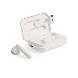 Casque nature paille de blé bluetooth 5.0. Batterie 35 mah.