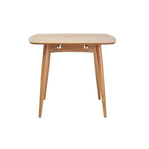 Table à manger extensible rectangulaire en bois clair l130-160 cm nordeco