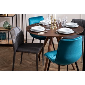 Table à manger ronde noyer d106 cm walford