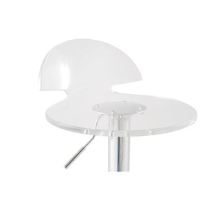 Tabourets de bar plexiglas transparent (lot de 2) orion