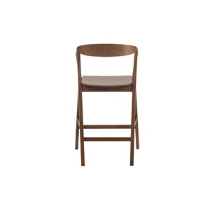 Tabourets de bar en bois foncé (lot de 2) bahia