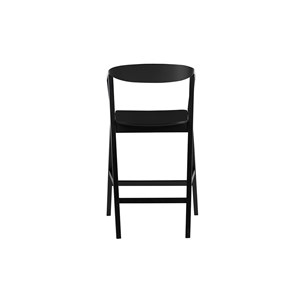 Tabourets de bar en bois noir (lot de 2) bahia