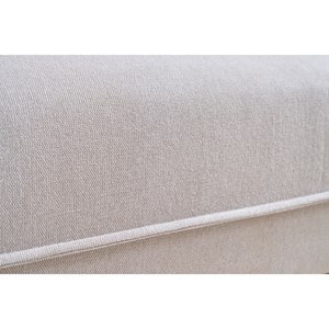 Canapé 3 places en tissu effet velours texturé beige pio