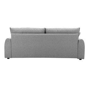 Canapé 3 places en tissu effet velours texturé gris pio