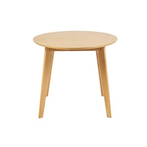 Table à manger extensible ovale en bois clair l150-200 cm marik