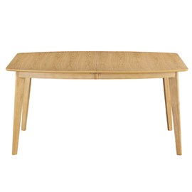 Table à manger extensible en bois clair l150-200 leena