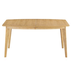 Table à manger extensible en bois clair l150-200 leena