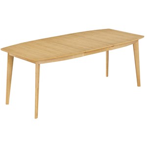Table à manger extensible en bois clair l150-200 leena