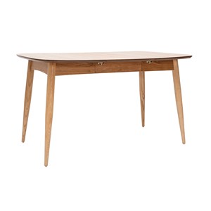 Table à manger extensible carrée en bois clair l90-130 cm nordeco