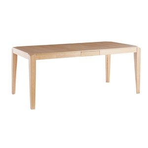 Table extensible  rectangulaire en bois clair l150-180 cm bolly