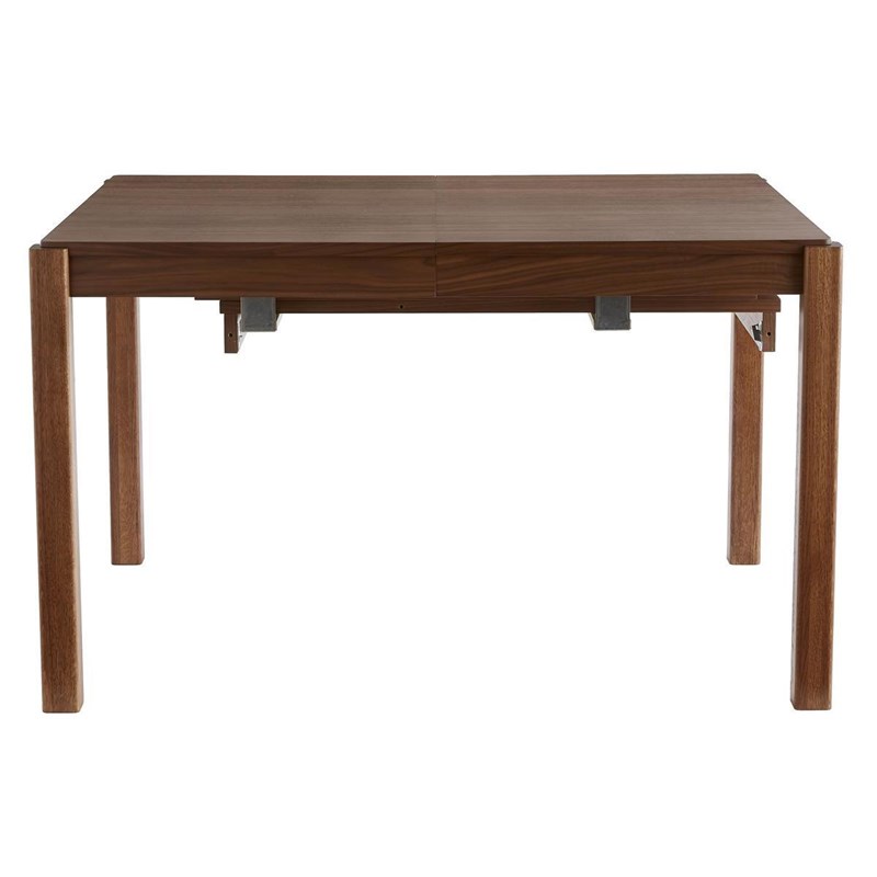 Table à manger extensible en bois foncé noyer rectangulaire l125-238 cm agali