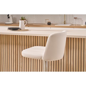 Tabourets de bar réglables blancs (lot de 2) monti