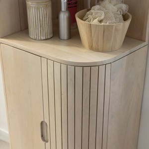 Colonne en bois de manguier