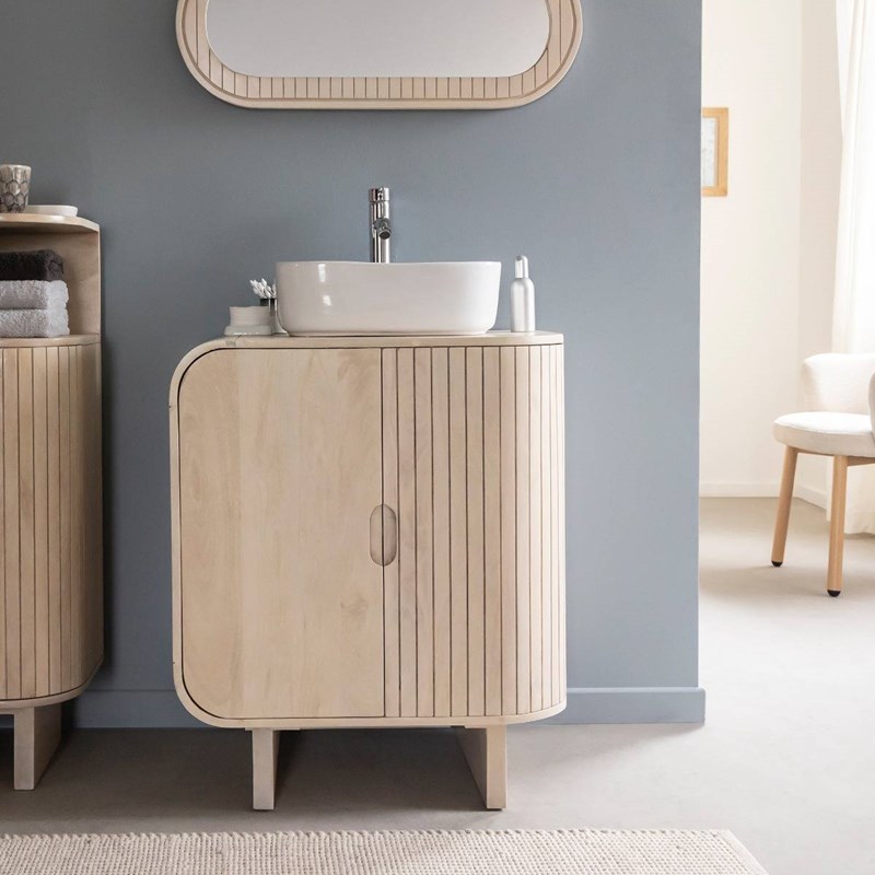 Meuble sous vasque manguier