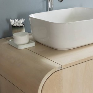 Meuble sous vasque manguier