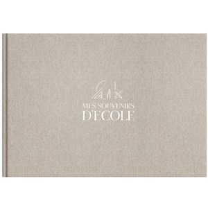 Livre souvenirs d'école en lin (8 périodes scolaires)