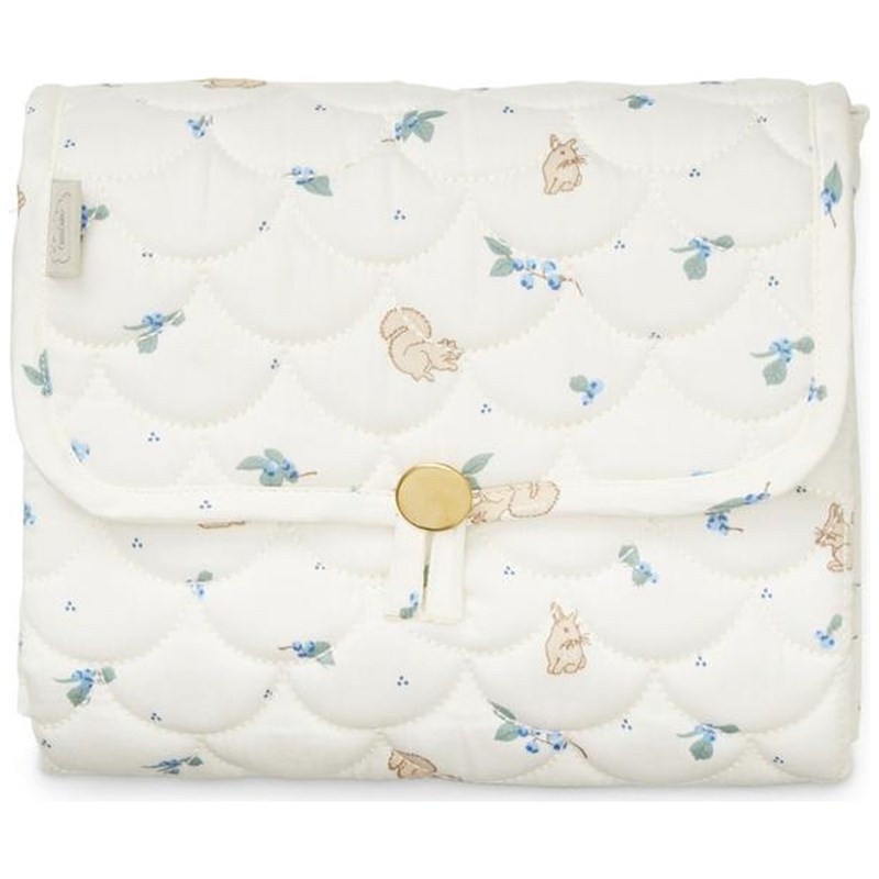 Tapis à langer matelassé blueberries