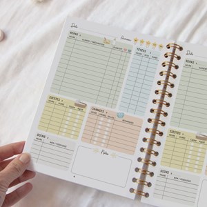 Carnet de suivi de bébé feuille (0-6 mois)