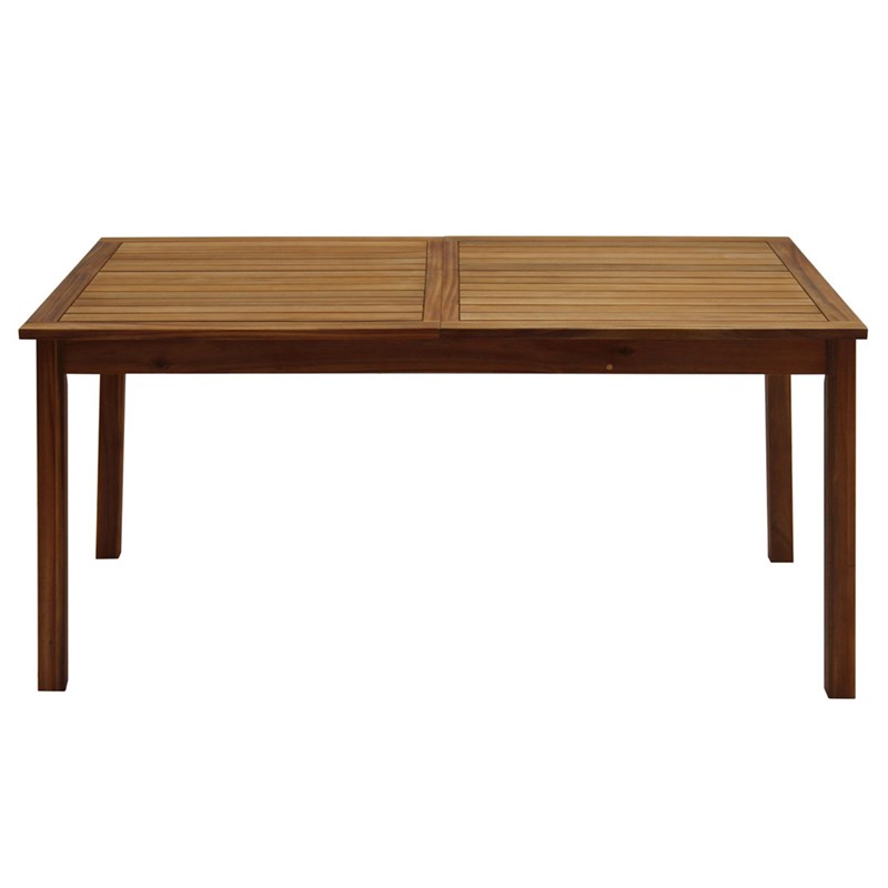 Miliboo - Table de jardin extensible  en bois massif l160-210 cm mayel