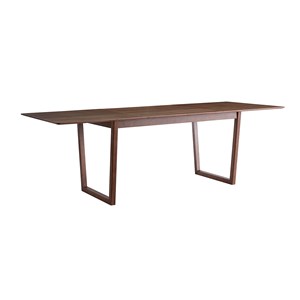 Table extensible  rectangulaire en bois foncé noyer l160-240 cm laho