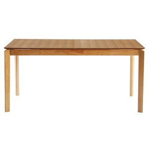 Table extensible  rectangulaire en bois clair frêne l160-210 cm bonavista