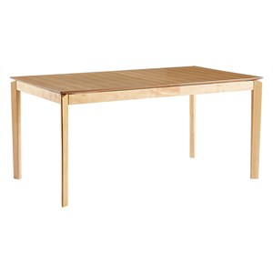 Table extensible  rectangulaire en bois clair frêne l160-210 cm bonavista