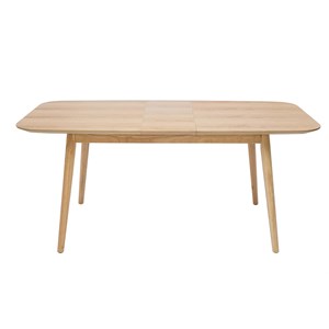 Table extensible  rectangulaire en bois clair chêne l140-170 cm ank
