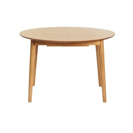 Table extensible  ronde en bois clair chêne l115-154 cm ego