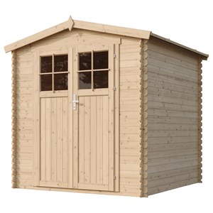 Abri de jardin en bois avec sol traité porte verrouillable 3.53 m2