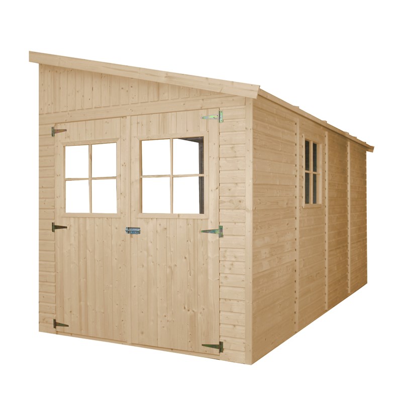 Timbela - Abri de jardin en bois sans paroi latérale - 8 m2