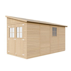 Abri de jardin en bois sans paroi latérale plus les planchers imprégné-8 m2