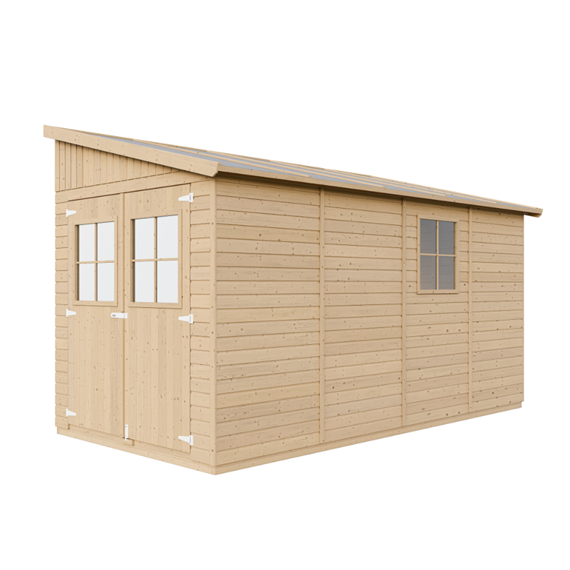 Timbela - Abri de jardin en bois sans paroi latérale plus les planchers imprégné-8 m2